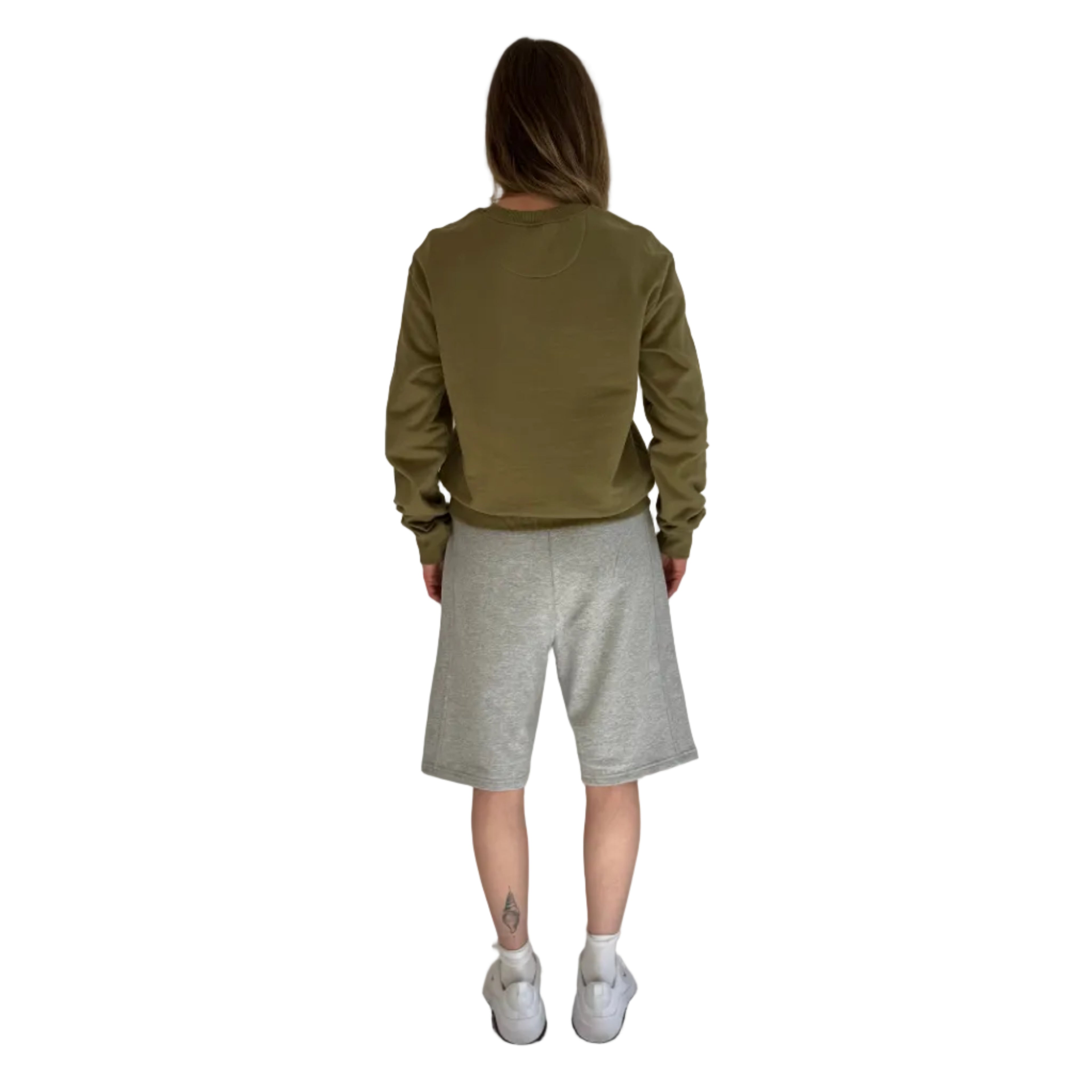 Crew Neck Faded Khaki