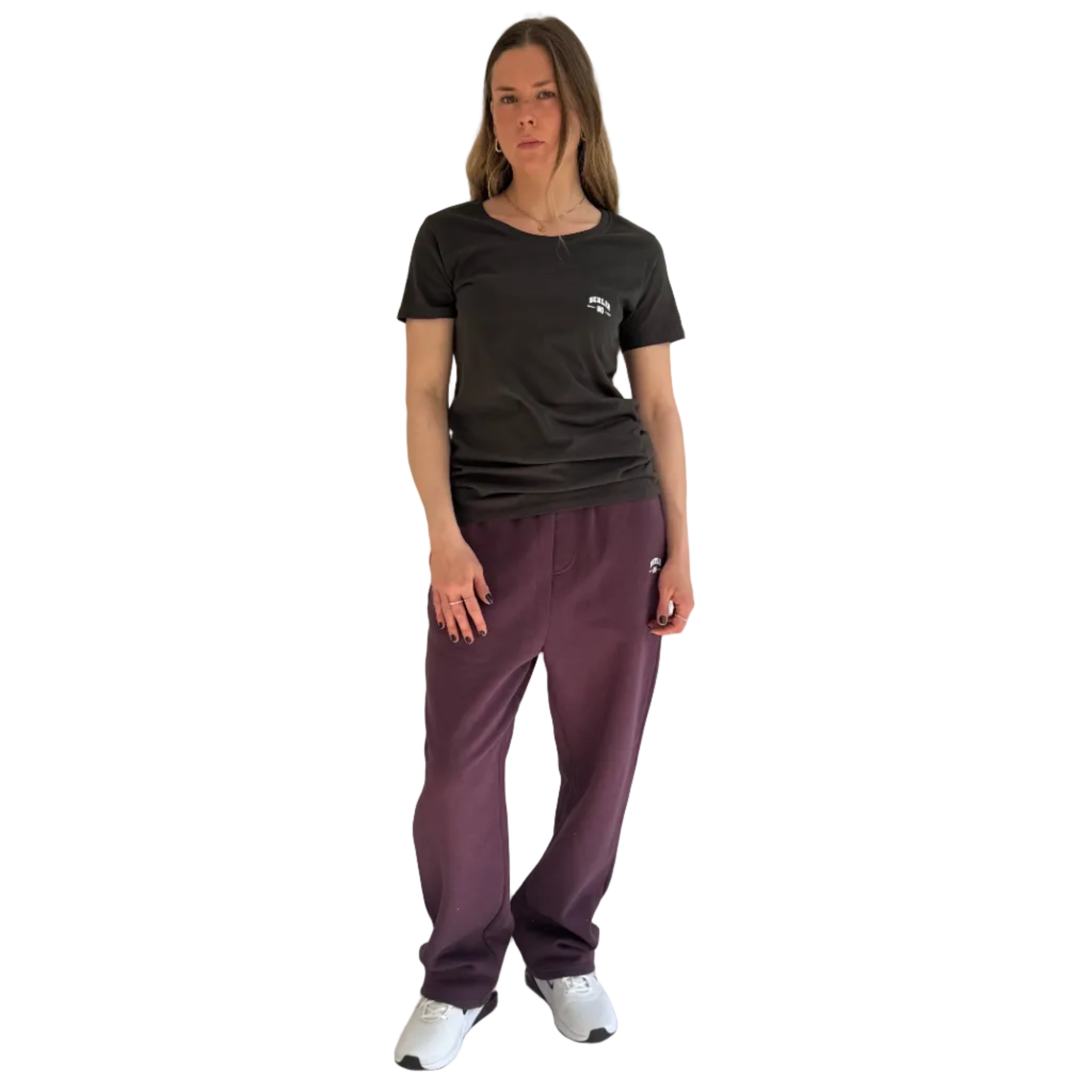 T-Shirt Ladies Fitted Charcoal