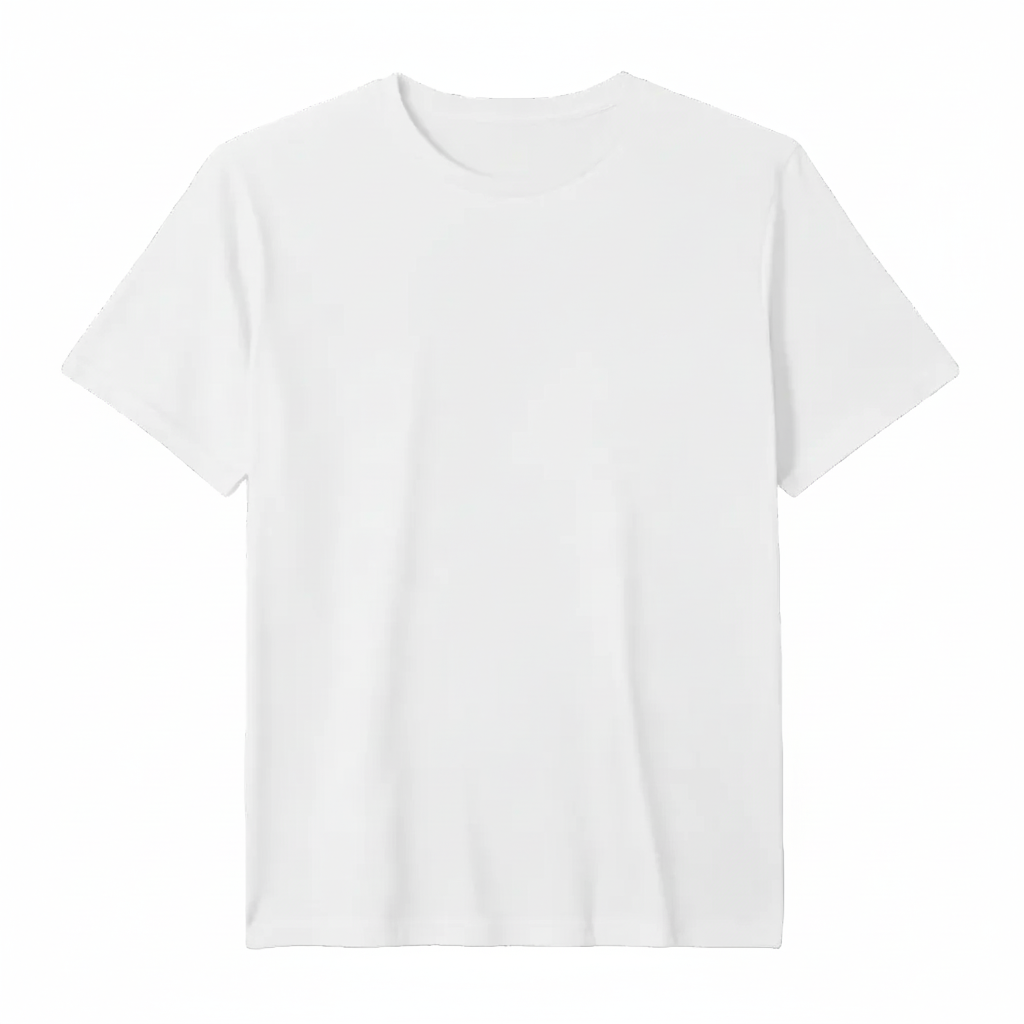 Weißes T-Shirt ohne Logo