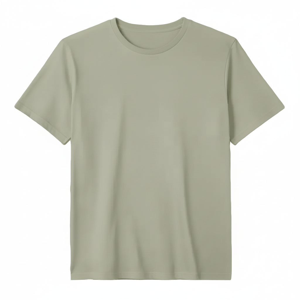 Pale Olive T-Shirt ohne Logo