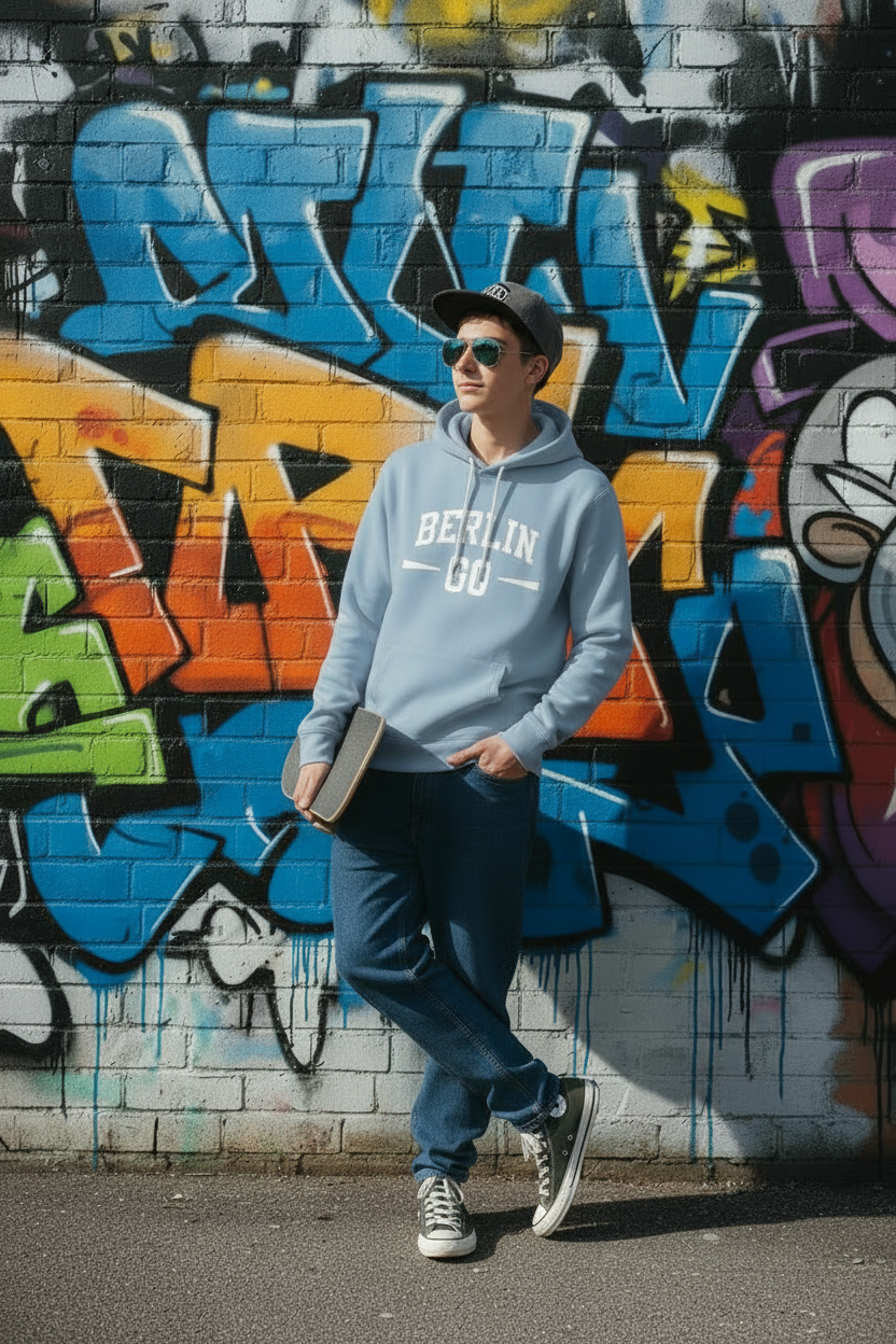 Skateboarder coole Pose