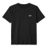 Schwarzes T-Shirt mit weißem Logo
