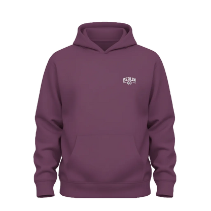 Berlin Go Hoodie Plum Purple mit weißem Logo