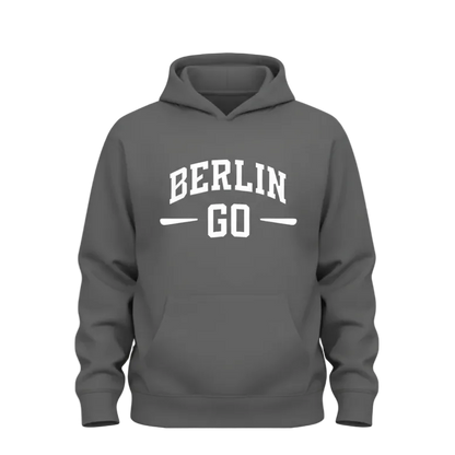 Berlin Go Hoodie in Grau mit großem Logo