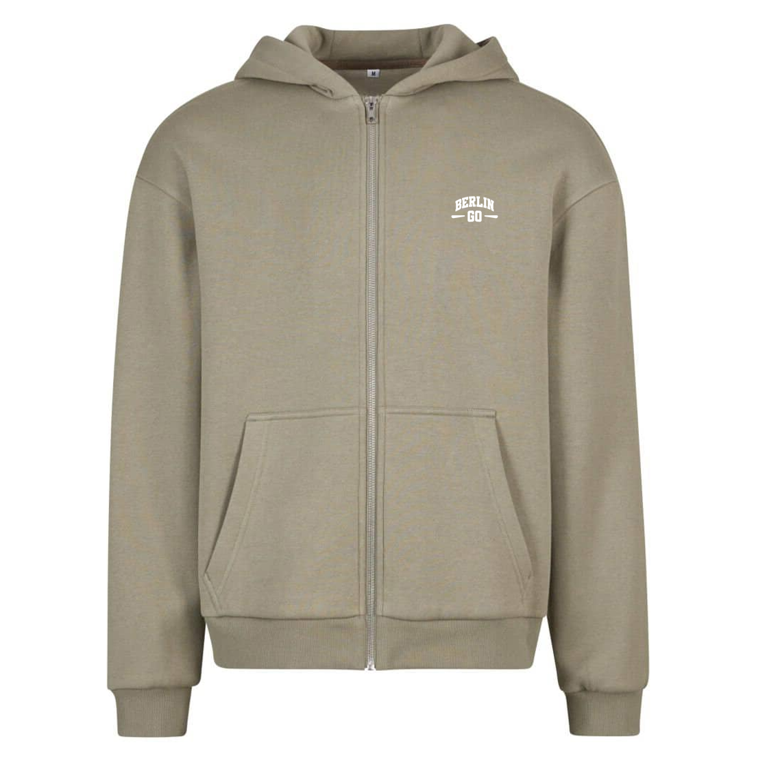 Zipper Hoodie Pale Olive