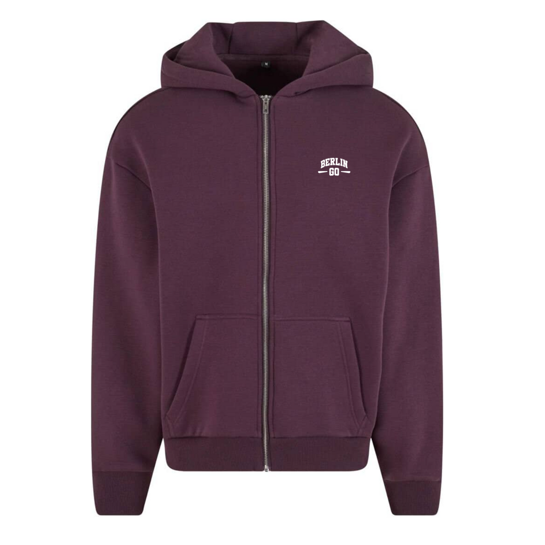 Zipper Hoodie Plum Purple