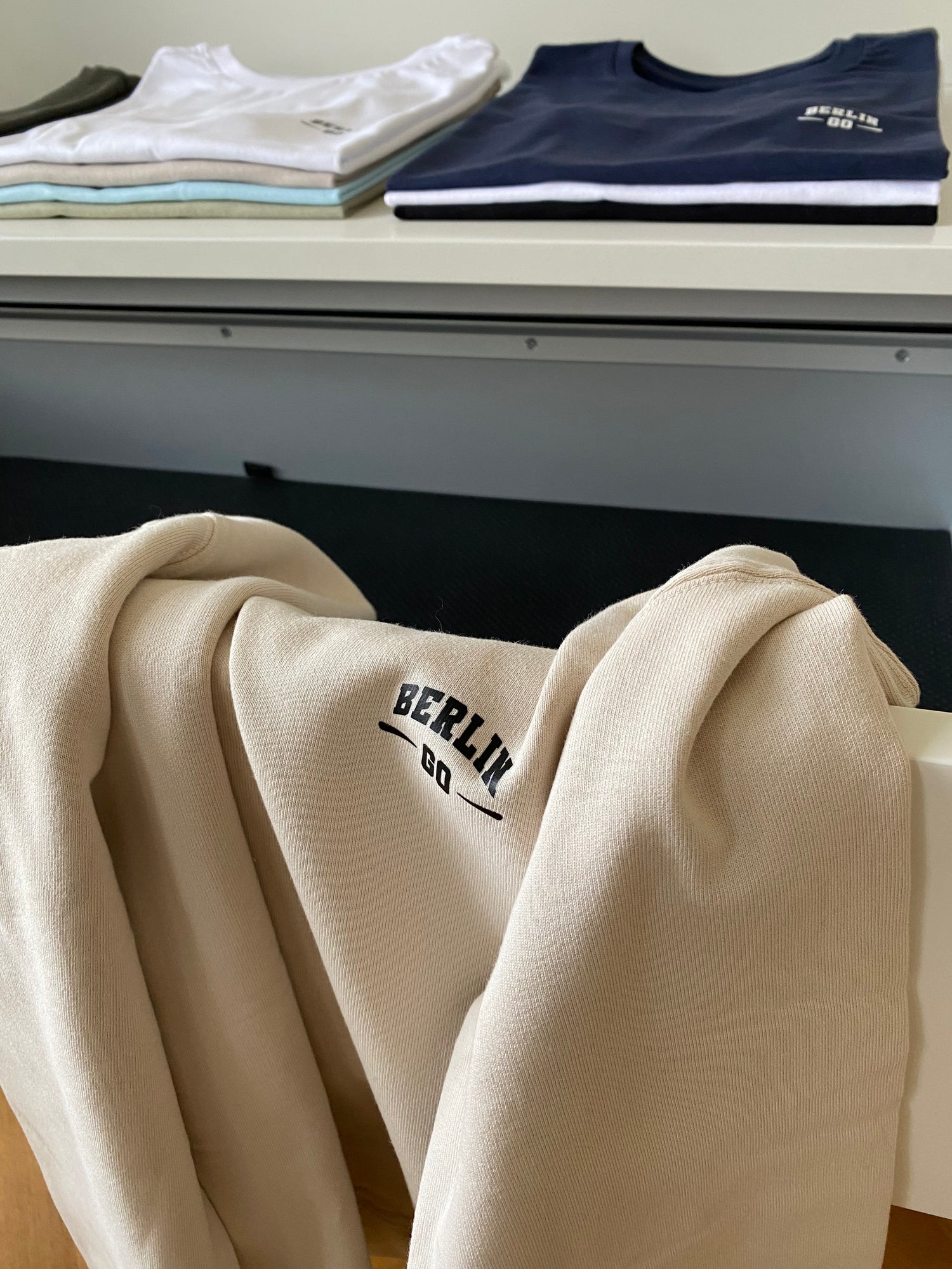 Crew Neck Light Beige Sand