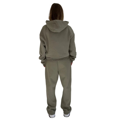 Hoodie Pale Olive