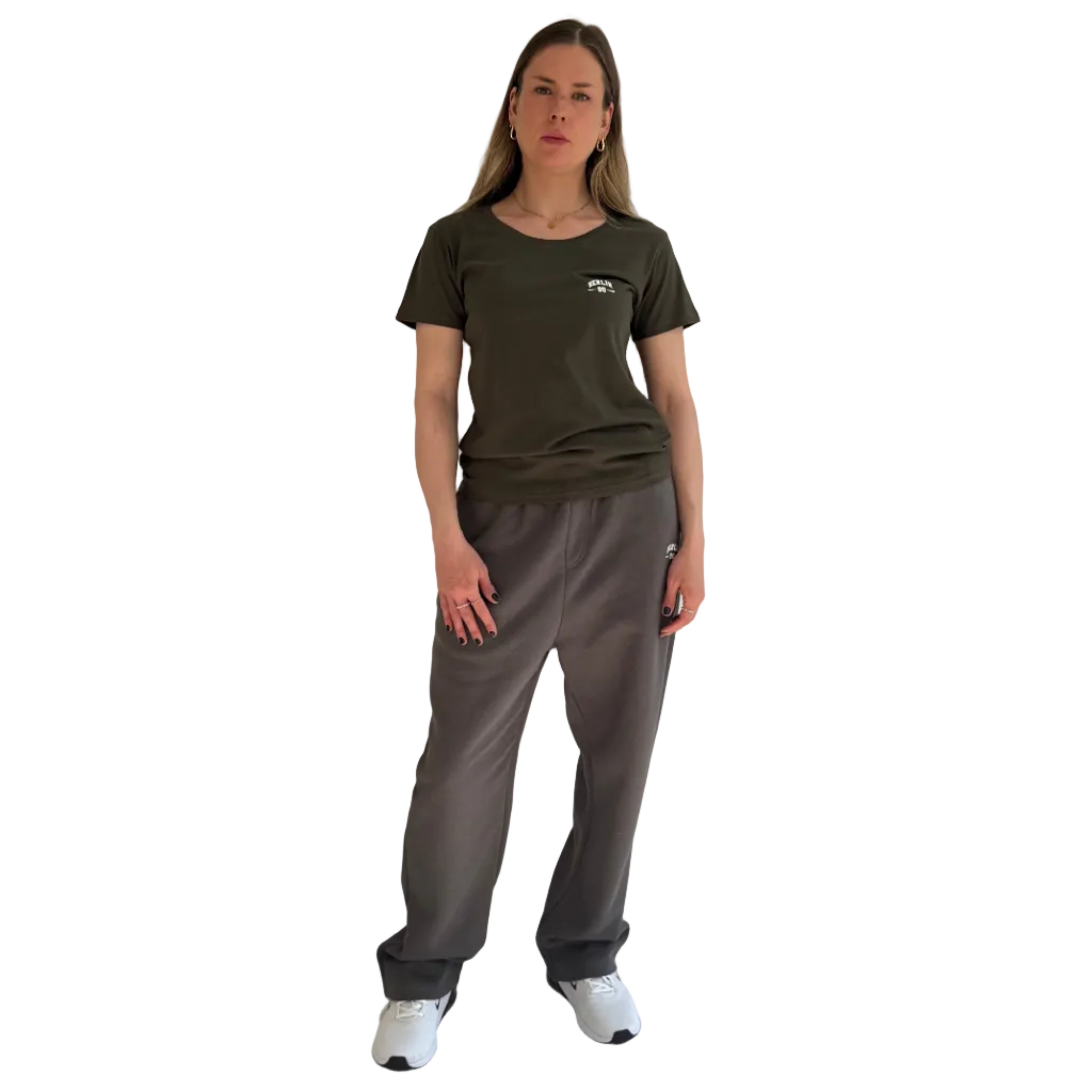 T-Shirt Ladies Fitted Charcoal