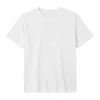 Weißes T-Shirt ohne Logo