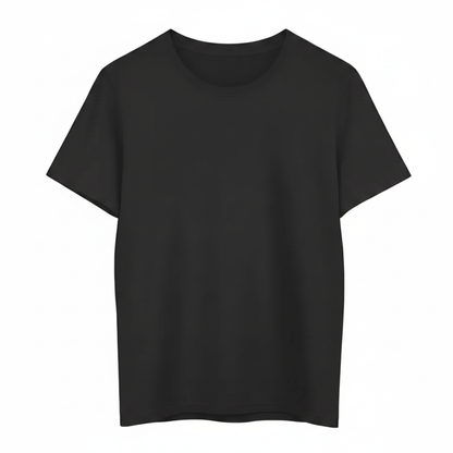 Schwarzes T-Shirt ohne Logo