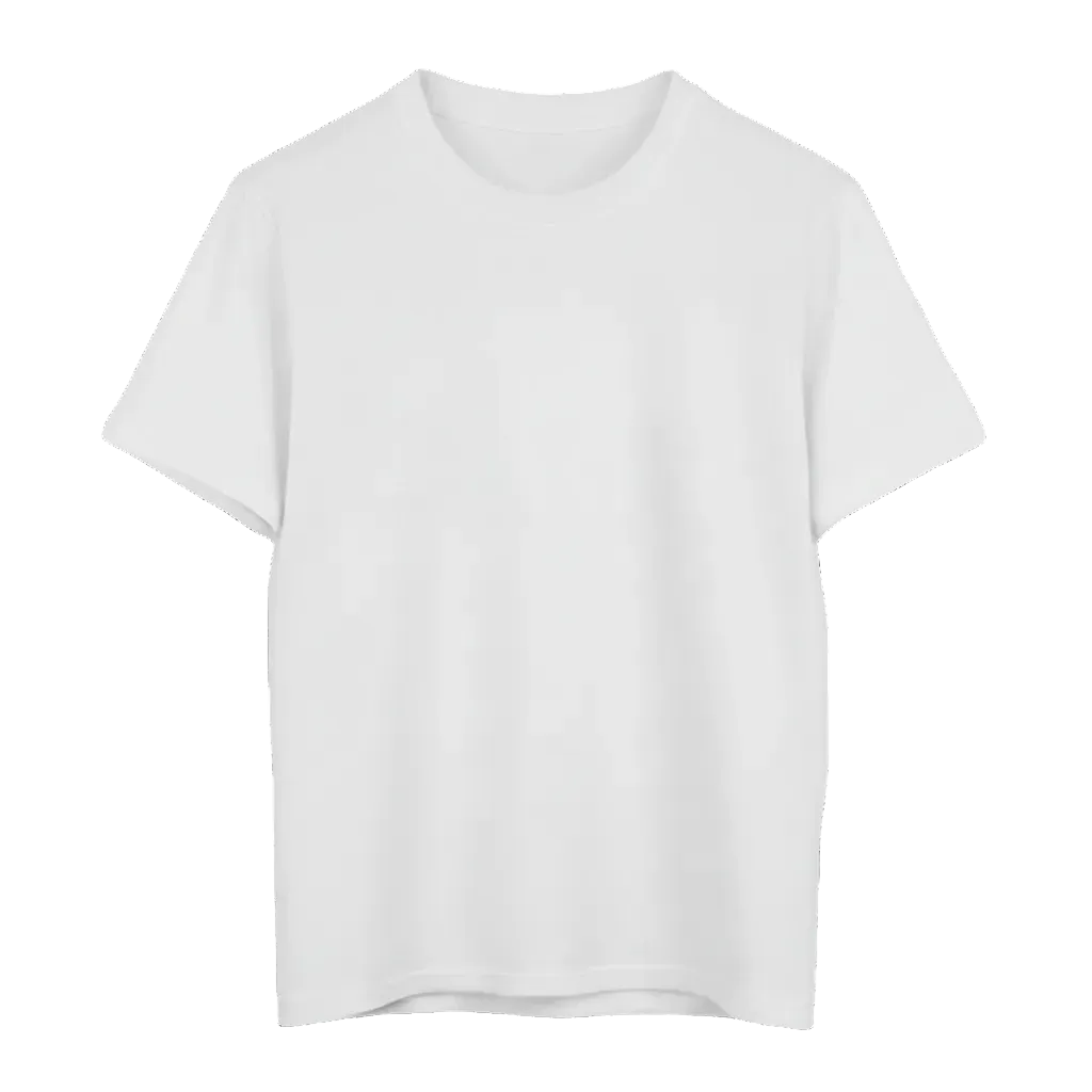 Weißes T-Shirt ohne Logo