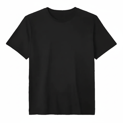 Schwarzes T-Shirt ohne Logo