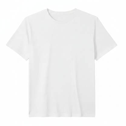 Weißes T-Shirt ohne Logo
