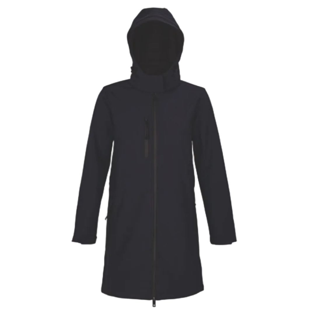 Women´s long Softshell Coat Night Blue (Inkognito - ohne Label)