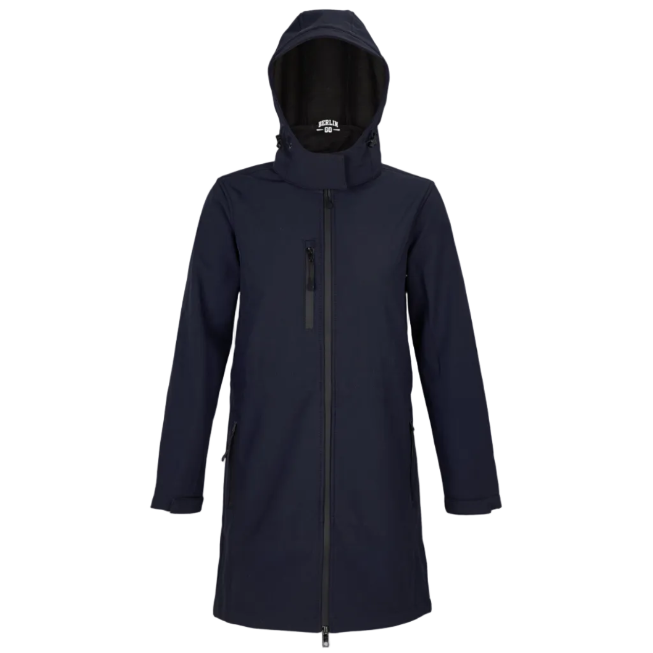 Women´s long Softshell Coat Night Blue