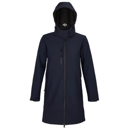 Women´s long Softshell Coat Night Blue