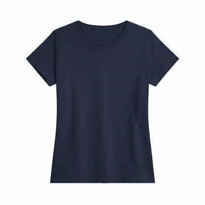 Navy Damen T-Shirt ohne Logo