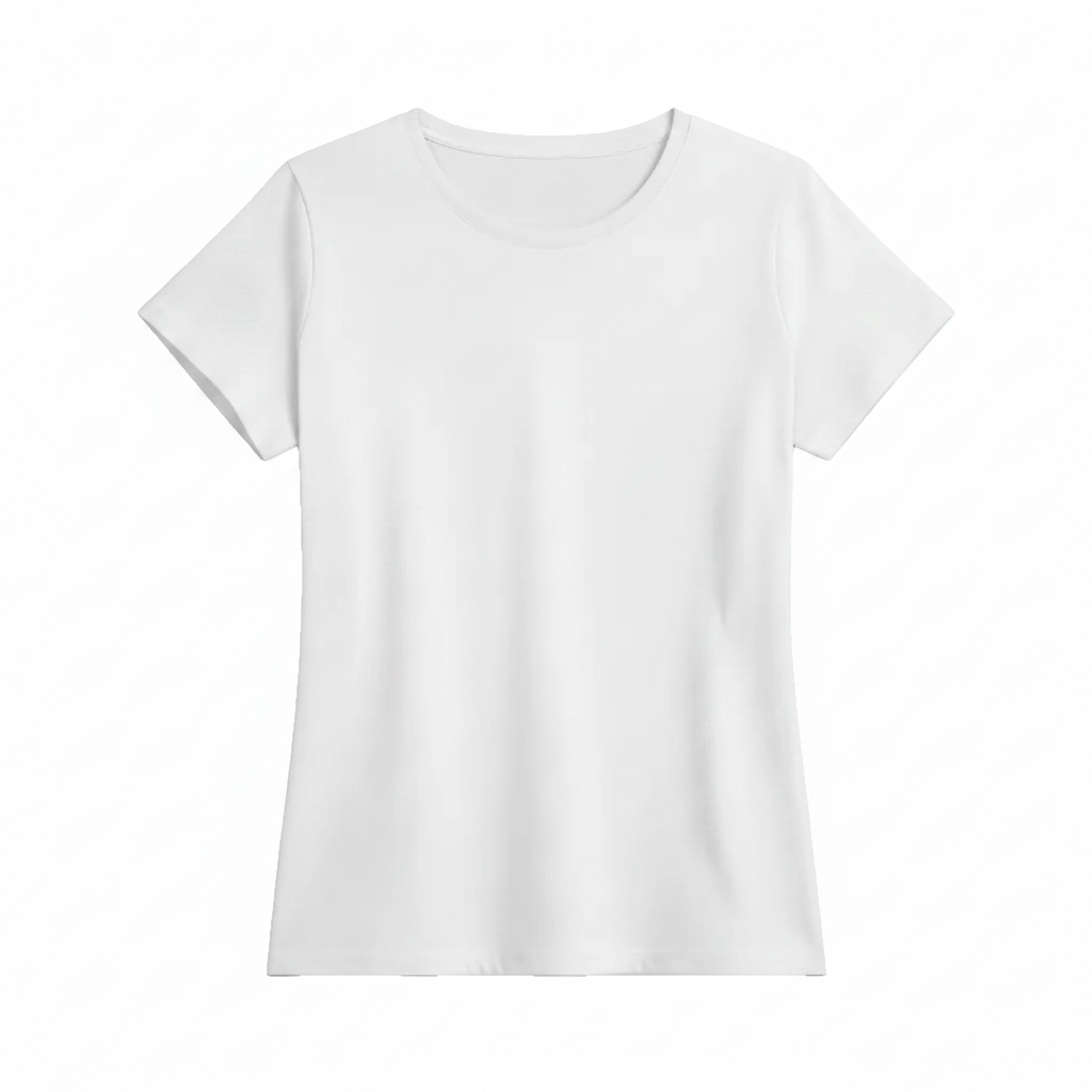 Weißes Damen T-Shirt ohne Logo