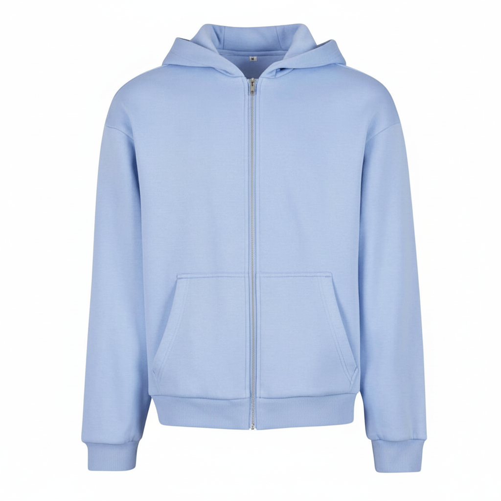 Powder Blue Hoodie ohne Logo