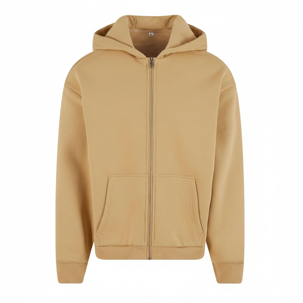 Sand Beige Hoodie ohne Logo