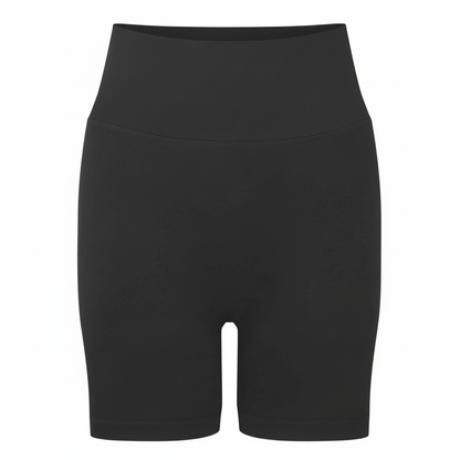 Schwarze Scrunch Shorts ohne Logo